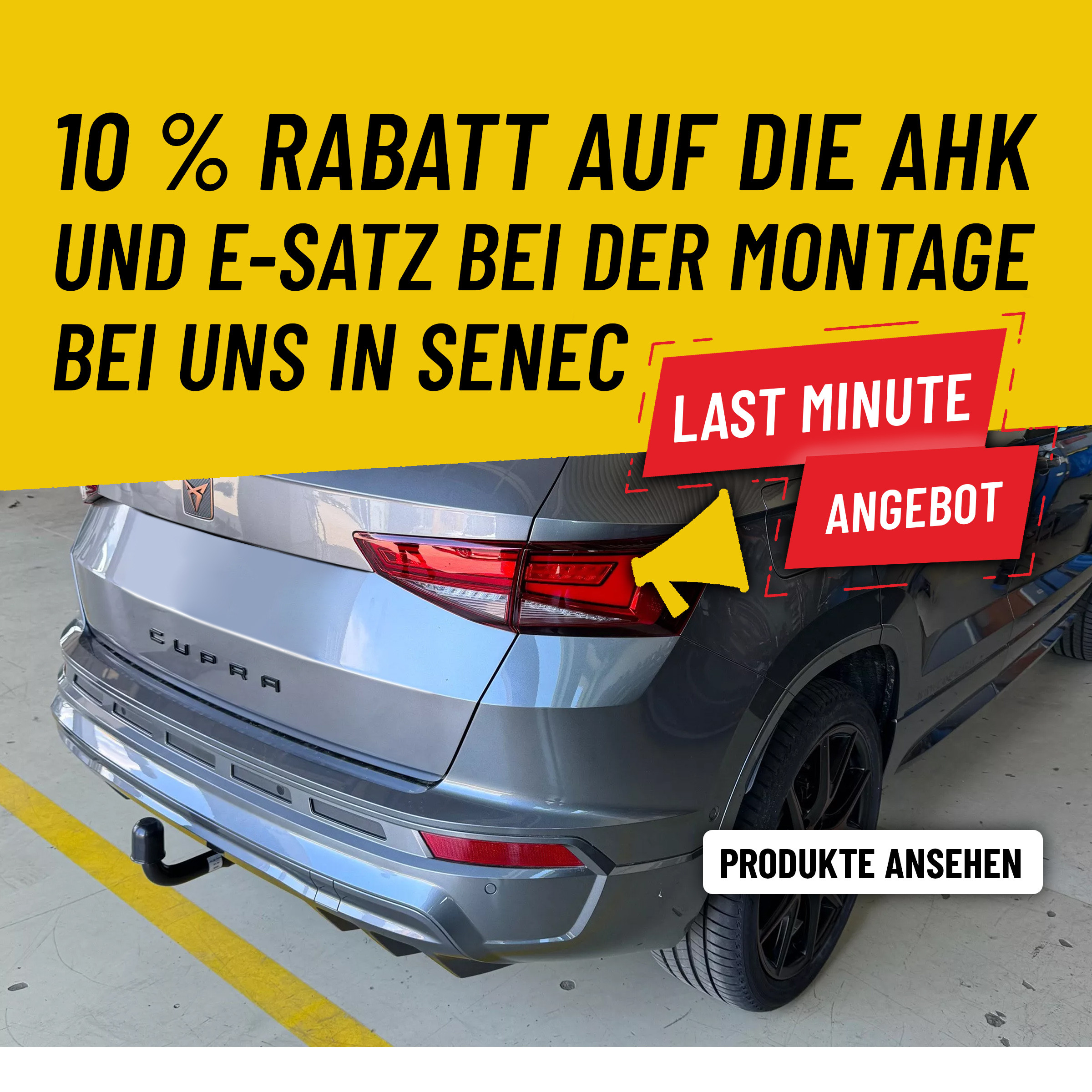 10 % Rabatt auf die AHK und E-Satz bei der Montage bei uns in Senec